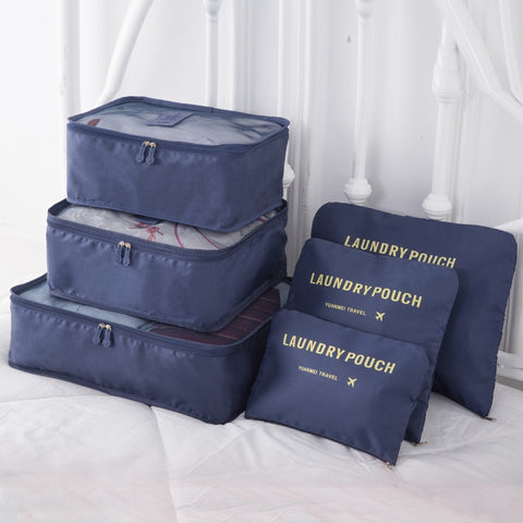 6 PCS Travel Storage Bag Set Wardrobe Organizer