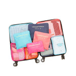 6 PCS Travel Storage Bag Set Wardrobe Organizer