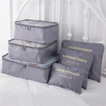 6 PCS Travel Storage Bag Set Wardrobe Organizer