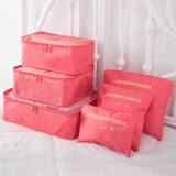 6 PCS Travel Storage Bag Set Wardrobe Organizer