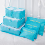 6 PCS Travel Storage Bag Set Wardrobe Organizer