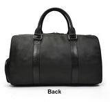 Travel Genuine Leather Soft Cowhide Carry Handle Shoulder Bag