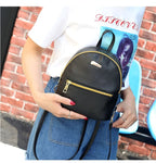 Mini Backpack Women Teen Girls Multi-Functional Small PU Leather Shoulder Bag