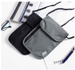 Waterproof RFID Nylon Travel document storage bag Card passport Bag Neck Wallet Money Document Card Passport Pouch