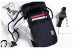 Waterproof RFID Nylon Travel document storage bag Card passport Bag Neck Wallet Money Document Card Passport Pouch